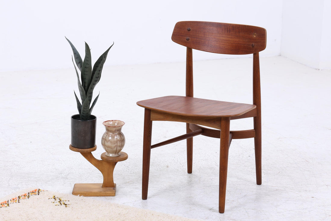 Vintage Teak Stuhl 60er Jahre | Danish Design Mid Century Esszimmerstuhl