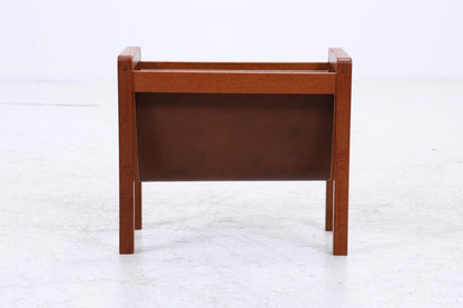 Vintage Teak Zeitungsständer | Mid-Century Magazinhalter Danish Modern