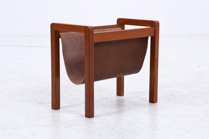 Vintage Teak Zeitungsständer | Mid-Century Magazinhalter Danish Modern