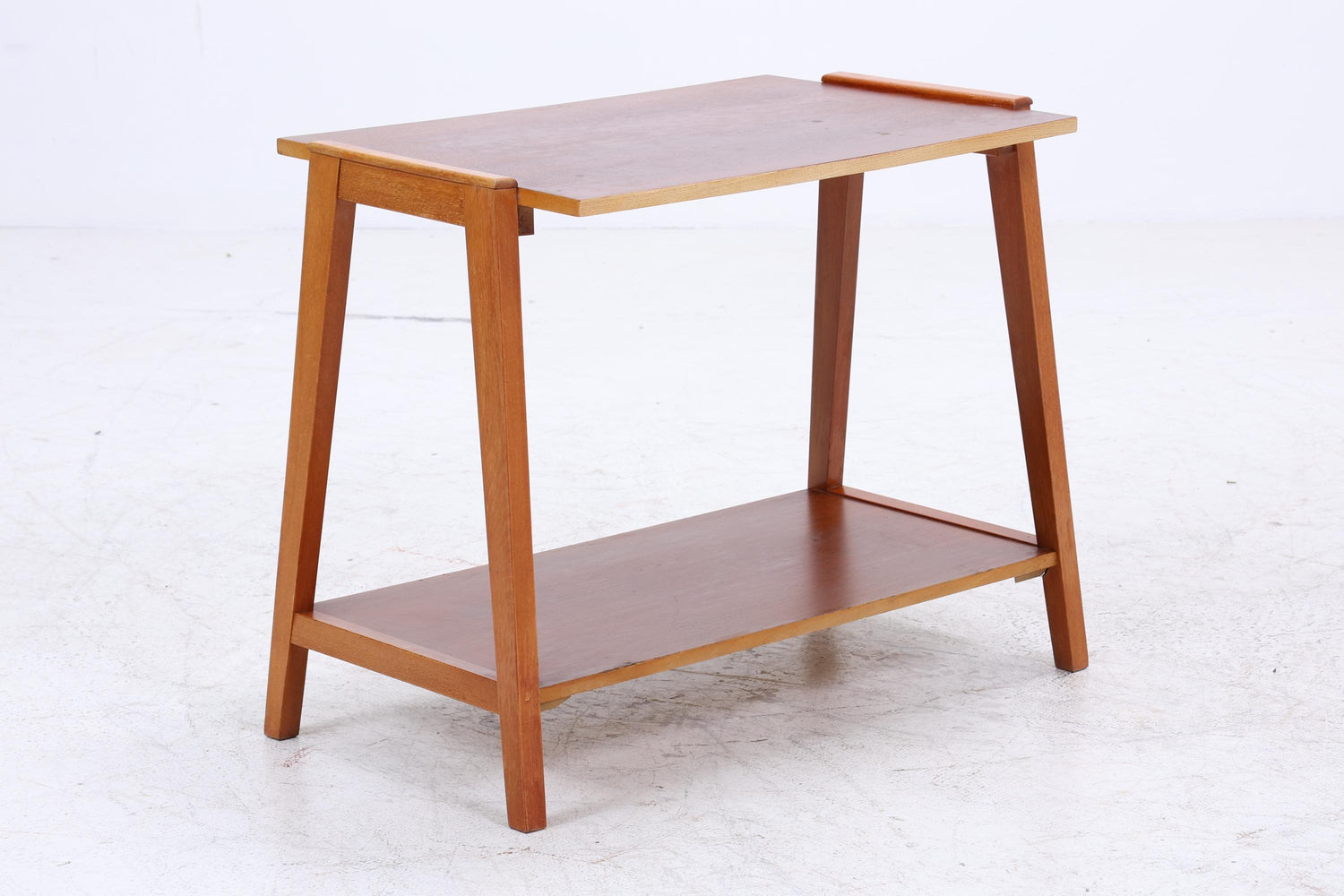 Vintage Teak Beistelltisch | Mid-Century Telefonisch 60er 70er Jahre