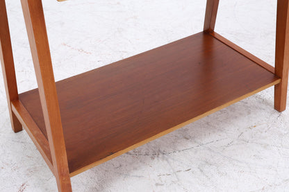 Vintage Teak Beistelltisch | Mid-Century Telefonisch 60er 70er Jahre