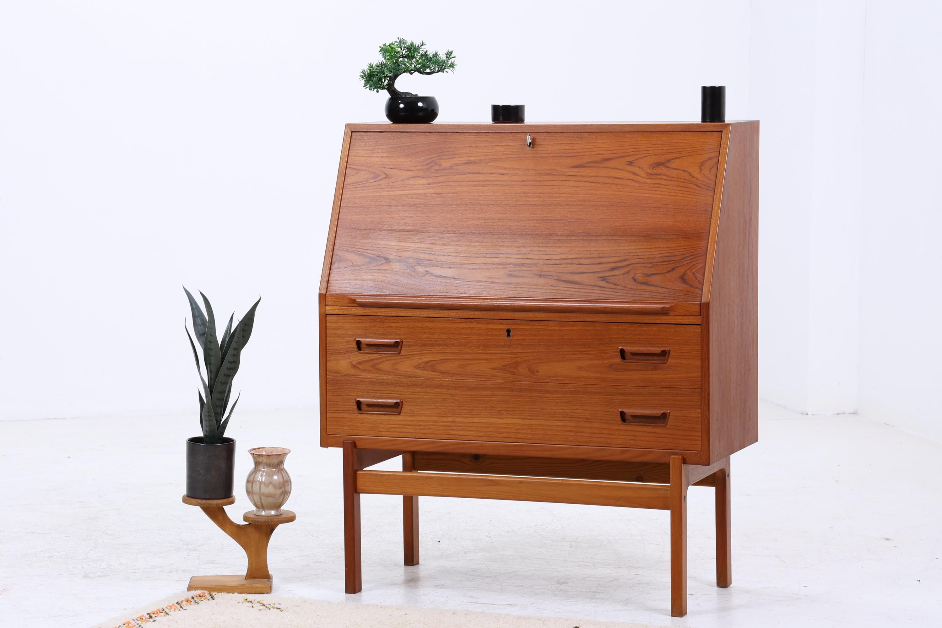 Vintage Teak Sekretär von Arne Wahl Iversen | Mid-Century Danish Design Schreibmöbel
