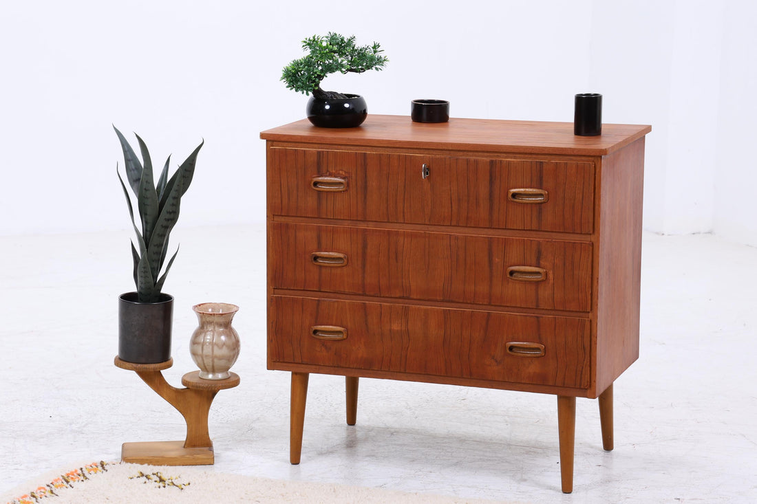 Vintage Teak Kommode | Mid-Century Schubladenkommode