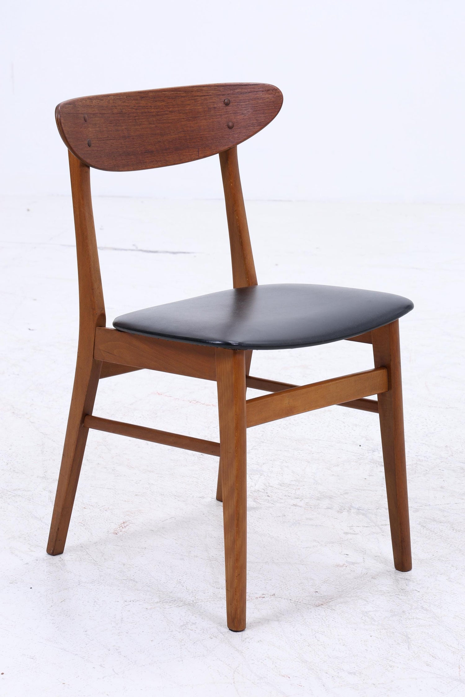 4er Set Teak Stühle von Farstrup Møbler | Mid Century Danish Design Leder Stuhl | Vintage Designer