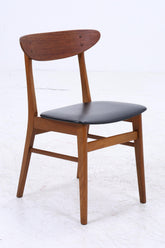 4er Set Teak Stühle von Farstrup Møbler | Mid Century Danish Design Leder Stuhl | Vintage Designer