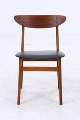 4er Set Teak Stühle von Farstrup Møbler | Mid Century Danish Design Leder Stuhl | Vintage Designer