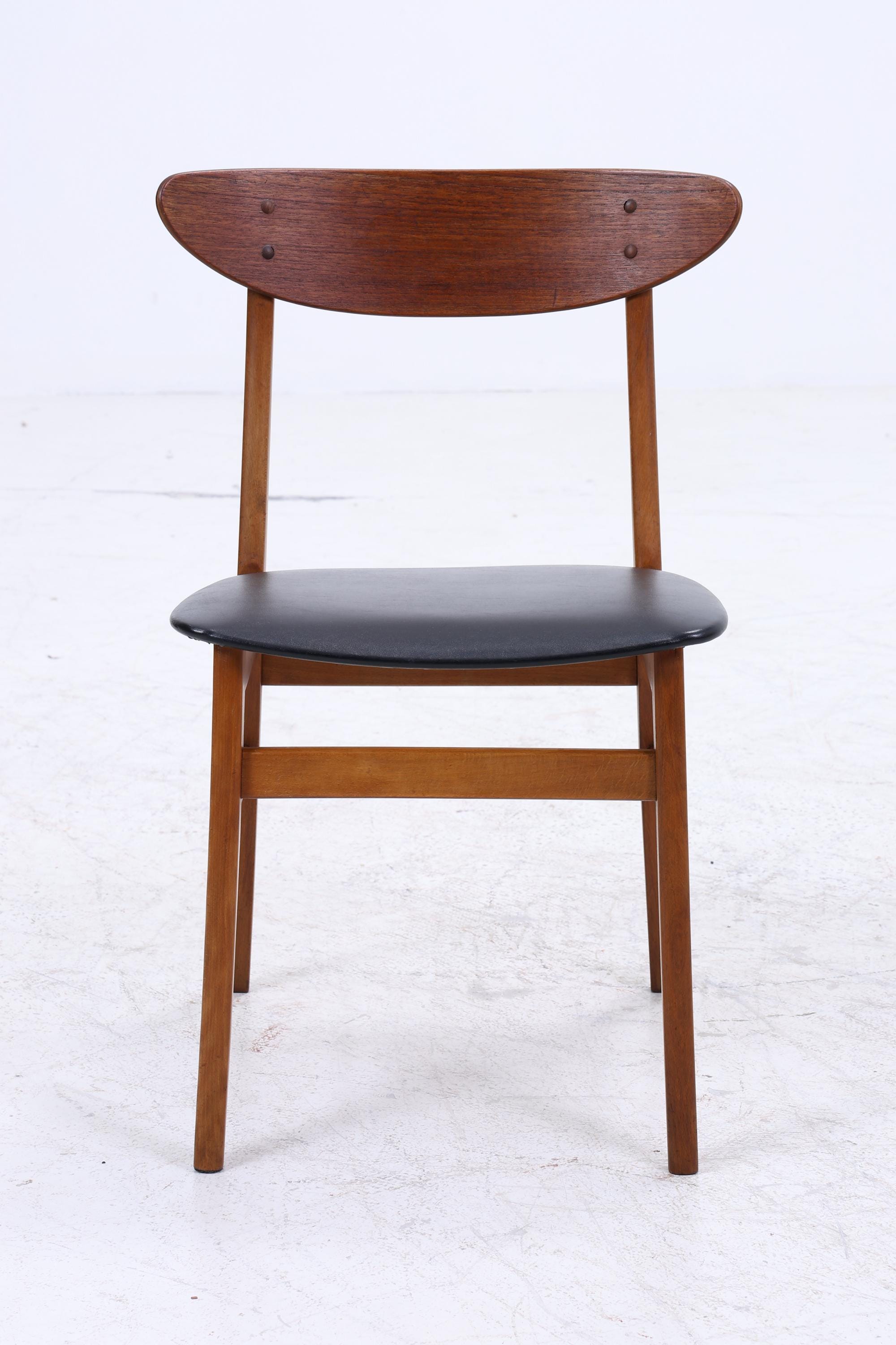 4er Set Teak Stühle von Farstrup Møbler | Mid Century Danish Design Leder Stuhl | Vintage Designer