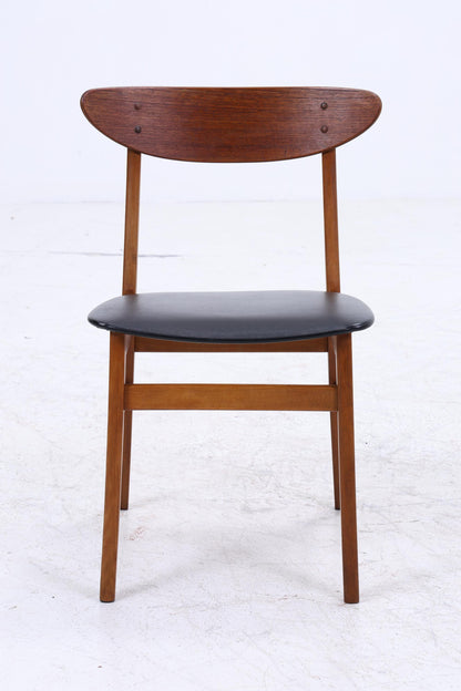 4er Set Teak Stühle von Farstrup Møbler | Mid Century Danish Design Leder Stuhl | Vintage Designer