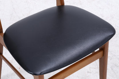 4er Set Teak Stühle von Farstrup Møbler | Mid Century Danish Design Leder Stuhl | Vintage Designer