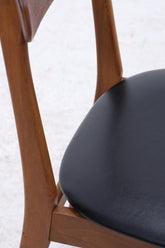 4er Set Teak Stühle von Farstrup Møbler | Mid Century Danish Design Leder Stuhl | Vintage Designer