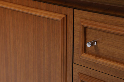 Vintage Nussbaum Sideboard 60er Jahre | Mid Century Schrank 70er