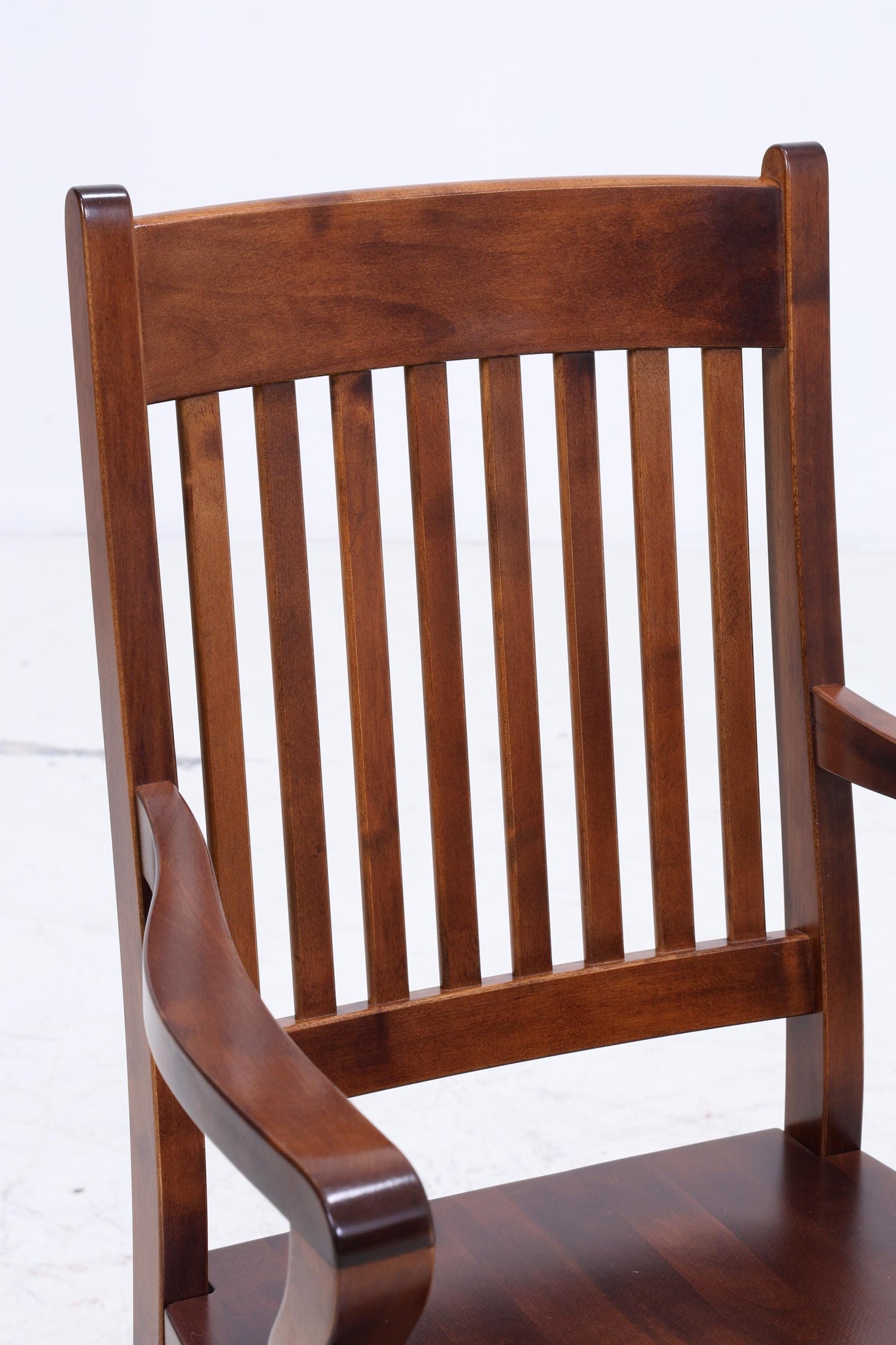 Antiker Schreibtischstuhl auf Rollen | Vintage Holz Drehstuhl Bürostuhl Kolonialstil