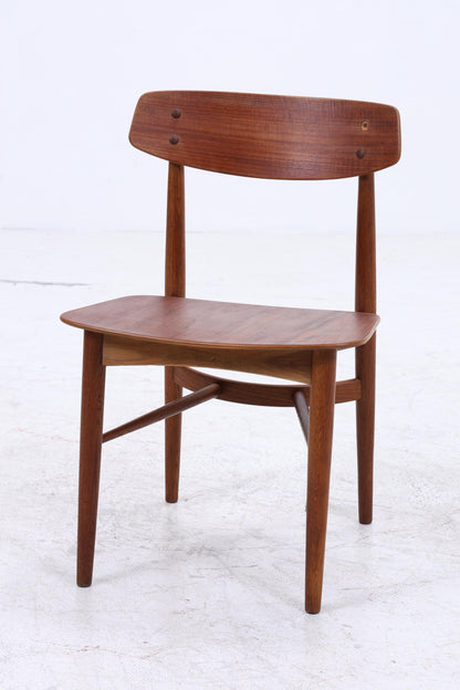 Vintage Teak Stuhl 60er Jahre | Danish Design Mid Century Esszimmerstuhl