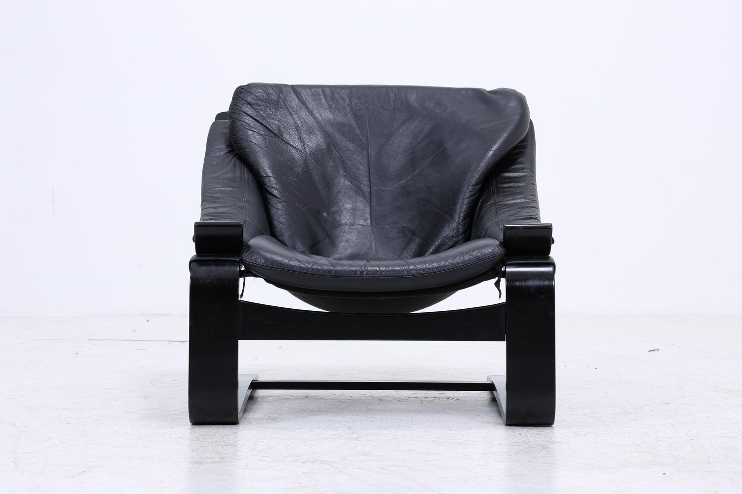 Åke Fribytter Kroken Ledersessel für Nelo | Mid Century Scandinavian Design 1970er