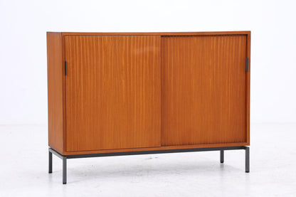 Vintage Kommode mit Schiebetüren | Mid Century 60er Holz Schrank