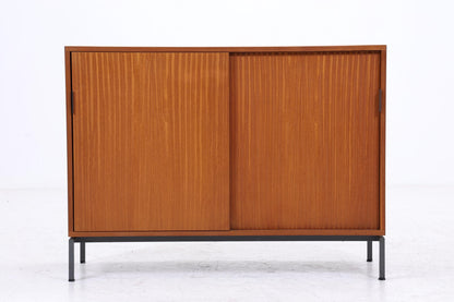 Vintage Kommode mit Schiebetüren | Mid Century 60er Holz Schrank