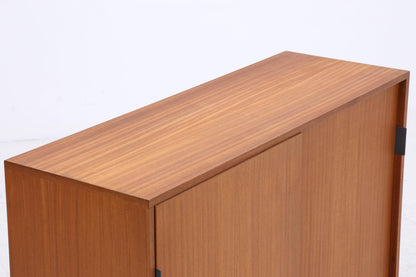 Vintage Kommode mit Schiebetüren | Mid Century 60er Holz Schrank
