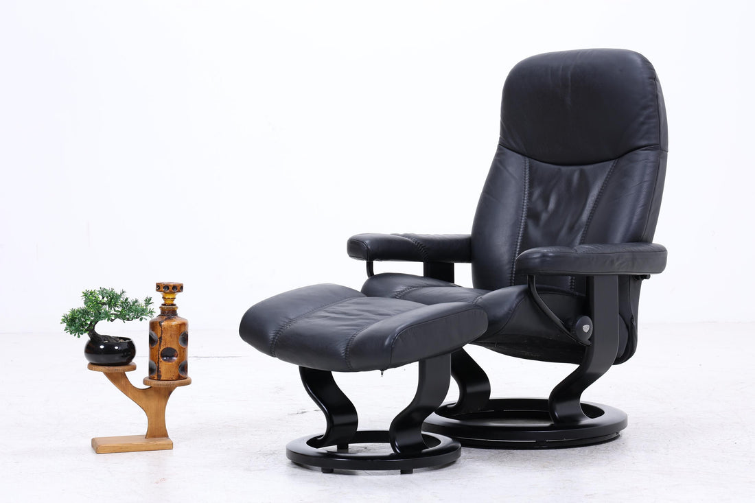 Stressless Relaxsessel Consul mit Hocker | Leder Sessel Relaxfunktion