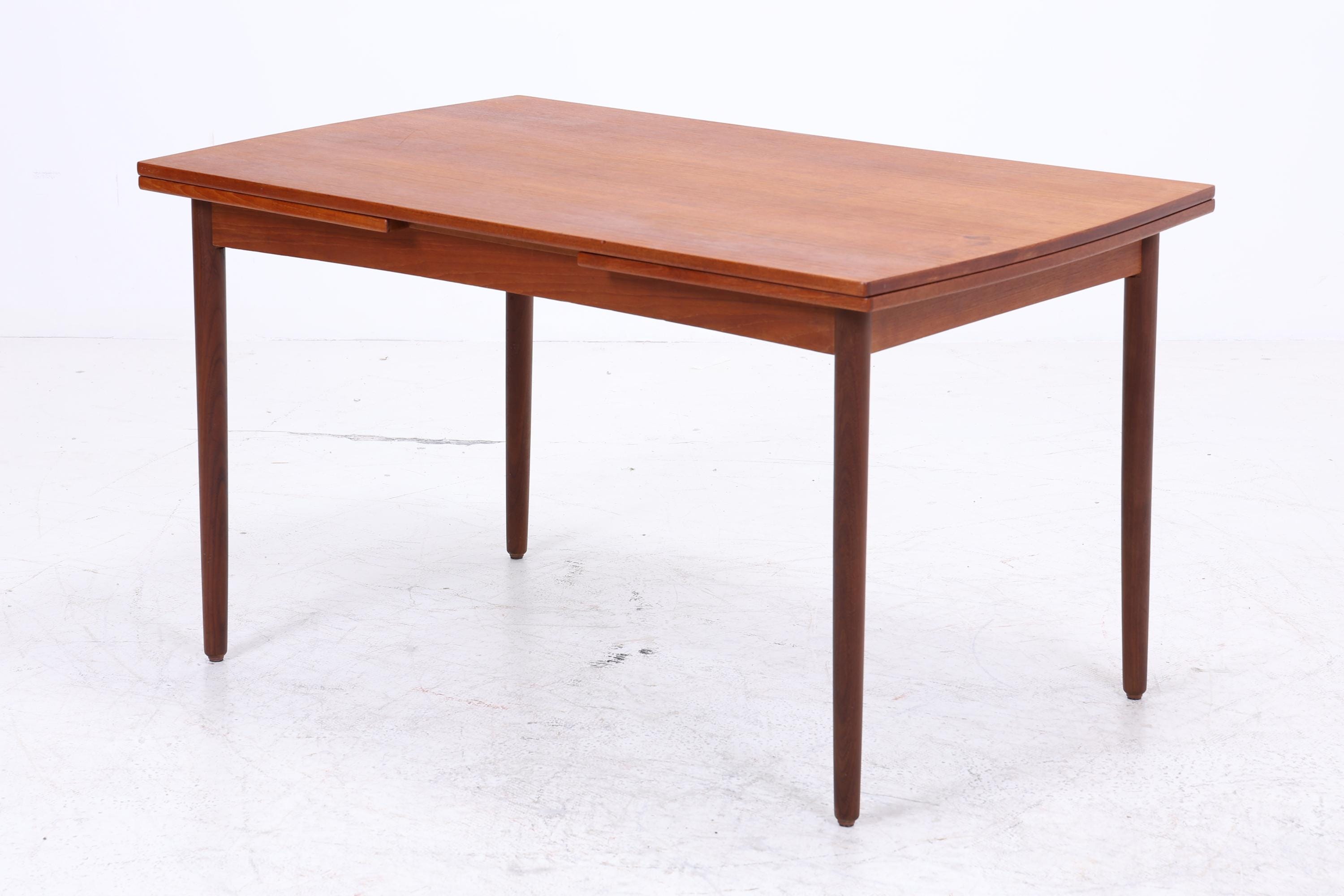 Vintage Teak Esstisch | Mid Century ausziehbarer Küchentisch 60er Jahre Holz