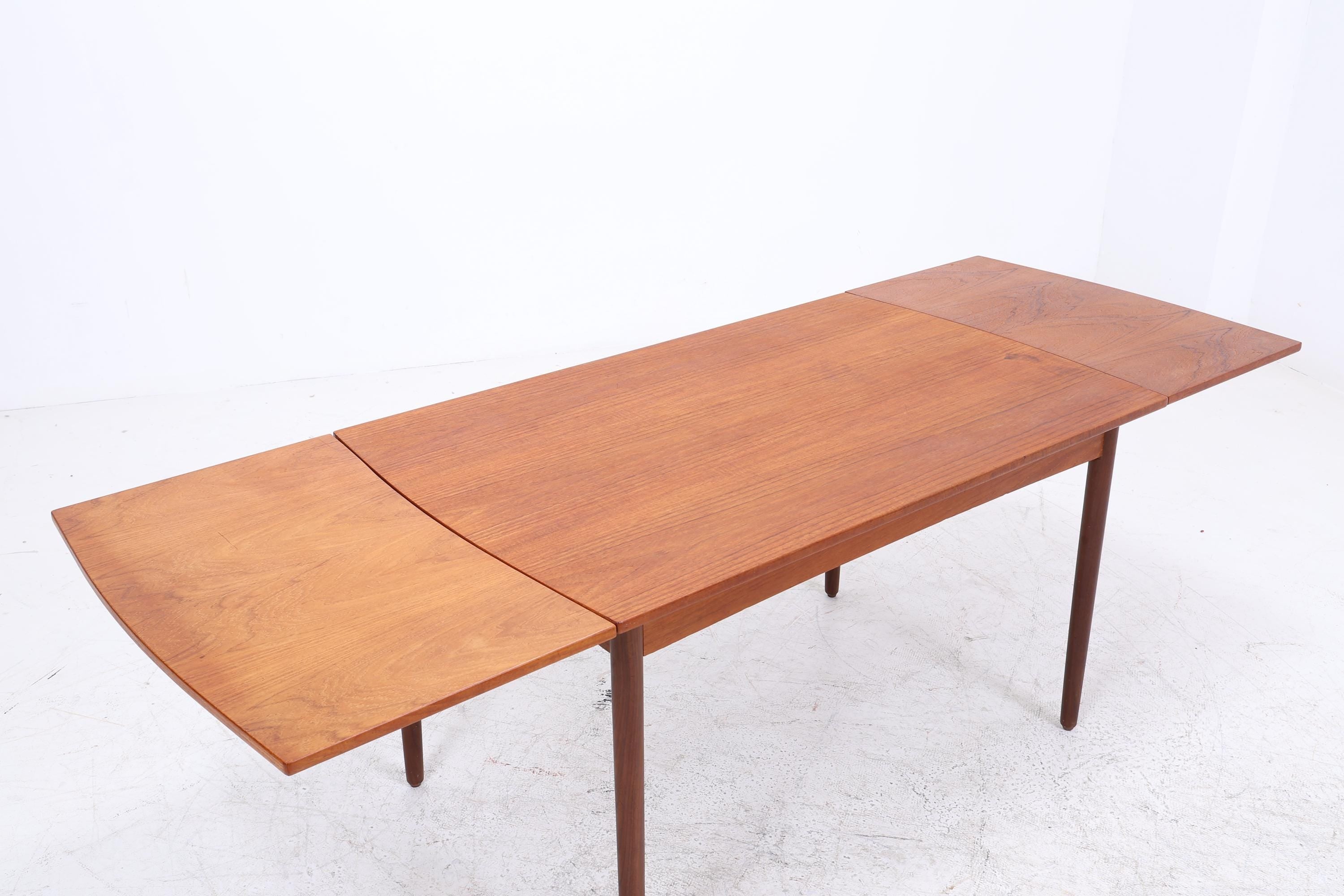 Vintage Teak Esstisch | Mid Century ausziehbarer Küchentisch 60er Jahre Holz