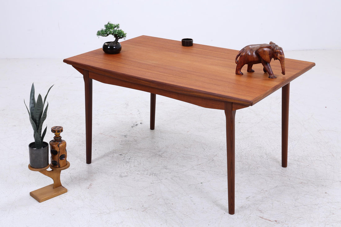 Vintage Teak Esstisch | Danish Design ausziehbar Mid Century Küchentisch 60er Jahre