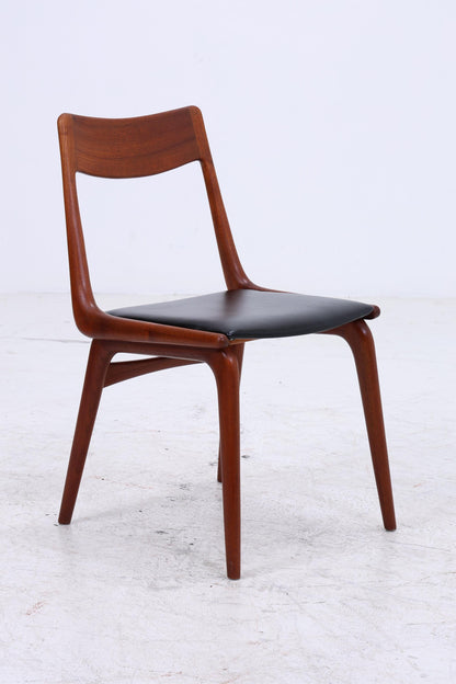4er Set Modell 370 Boomerang Stühle aus Teak von Alfred Christensen für Slagelse | Mid Century Danish Design Stuhl