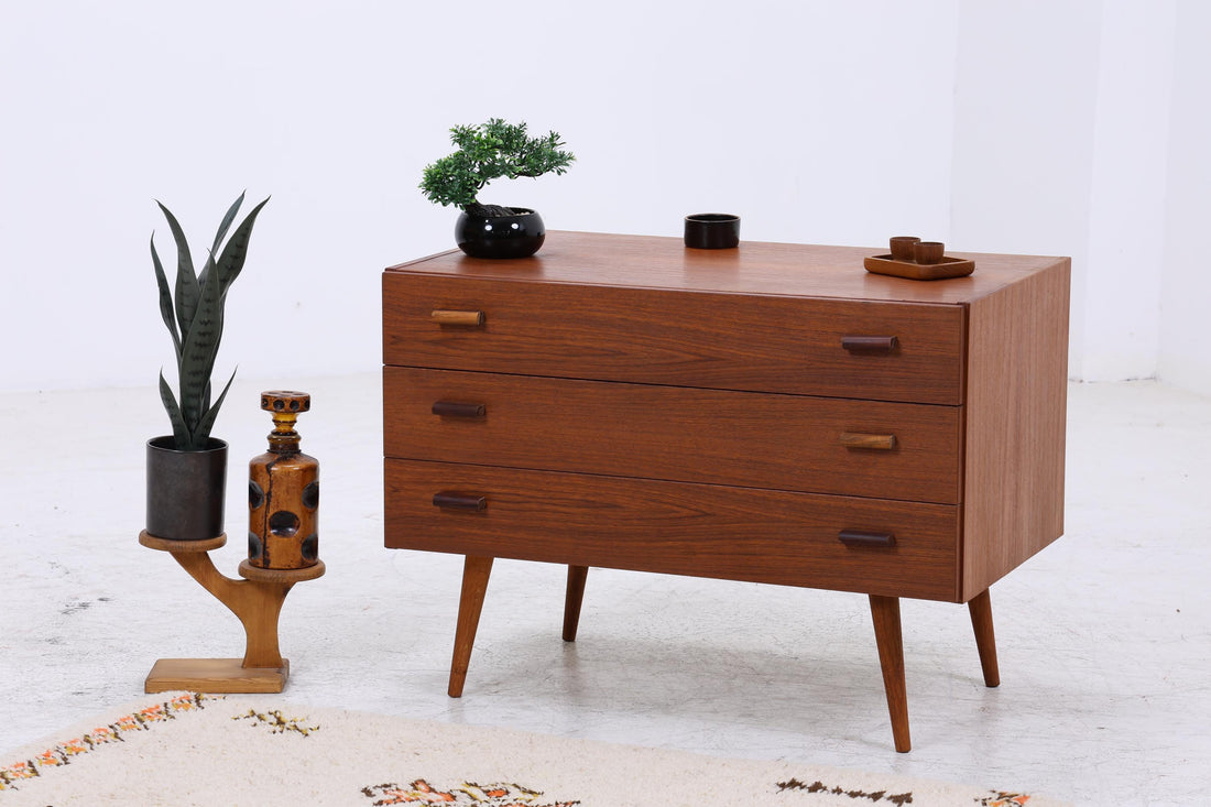 Vintage Teak Kommode | Mid-Century Schubladenkommode
