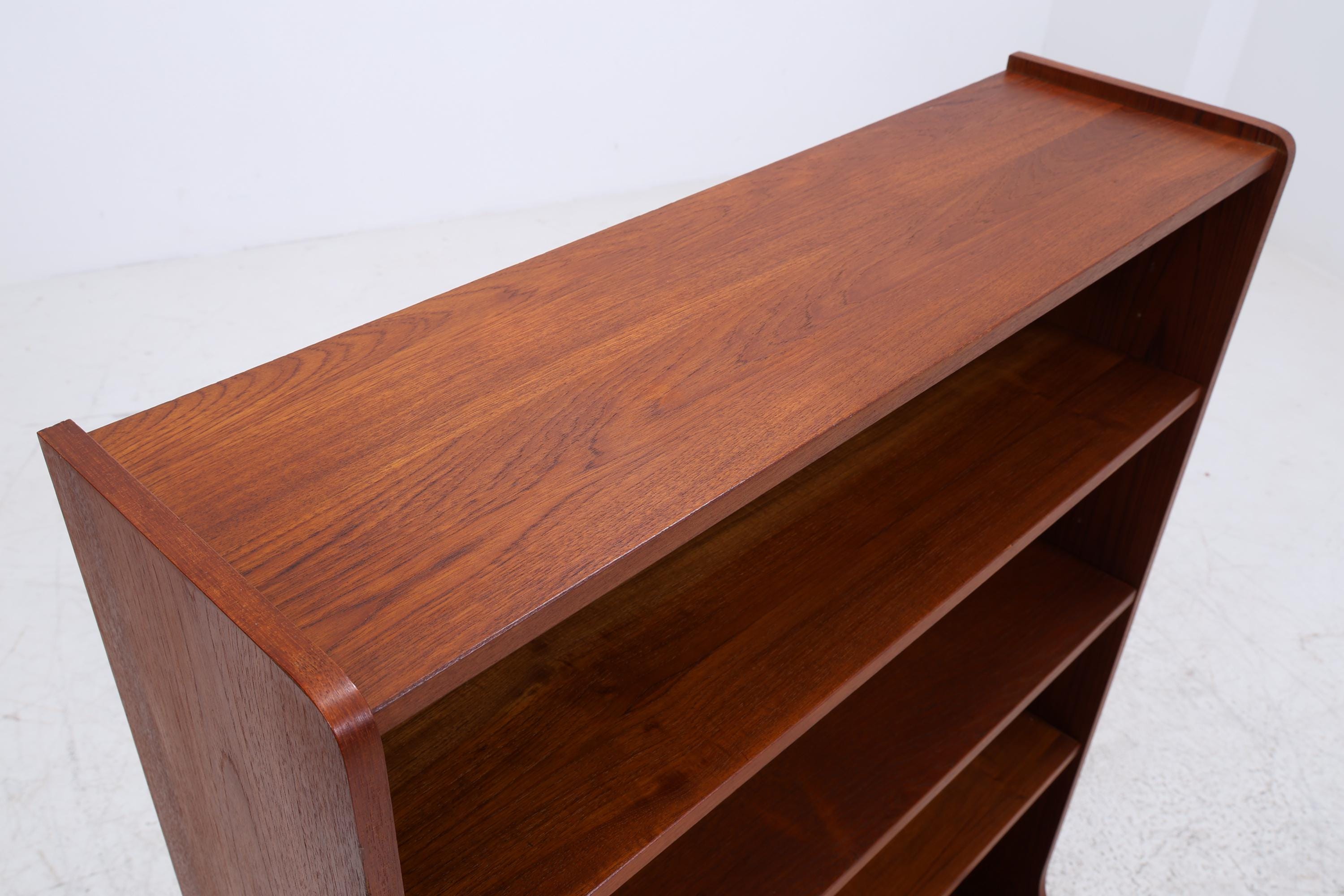 Vintage Teak Bücherregal | Mid Century Regal | 60er Retro Holz Aufbewahrung