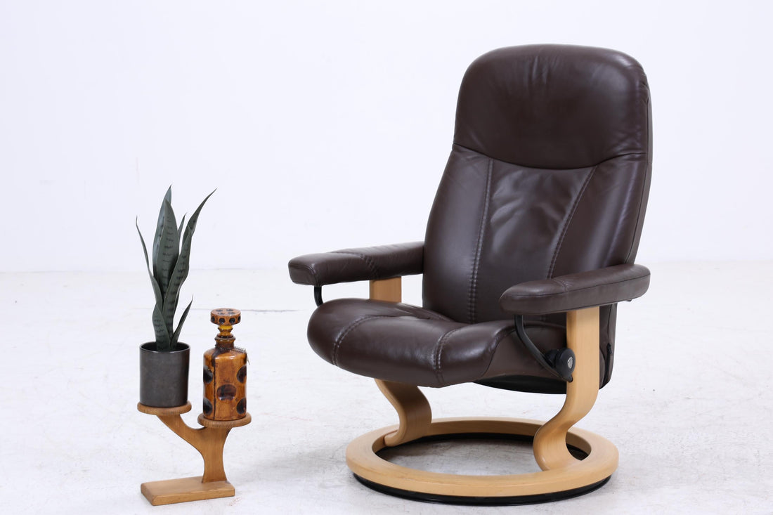 Stressless Relaxsessel Consul mit Hocker | Leder Sessel Relaxfunktion
