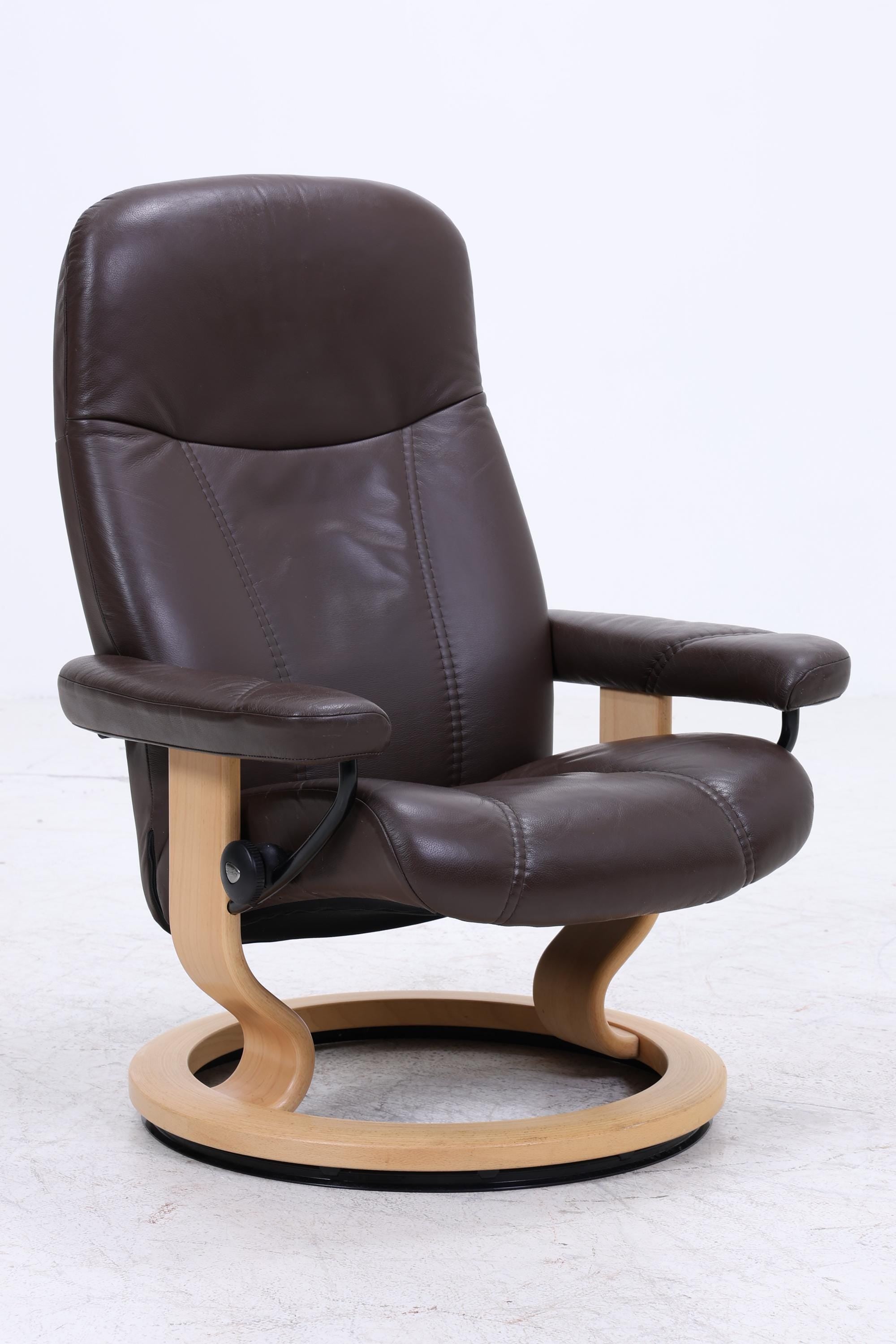 Stressless Relaxsessel Consul mit Hocker | Leder Sessel Relaxfunktion