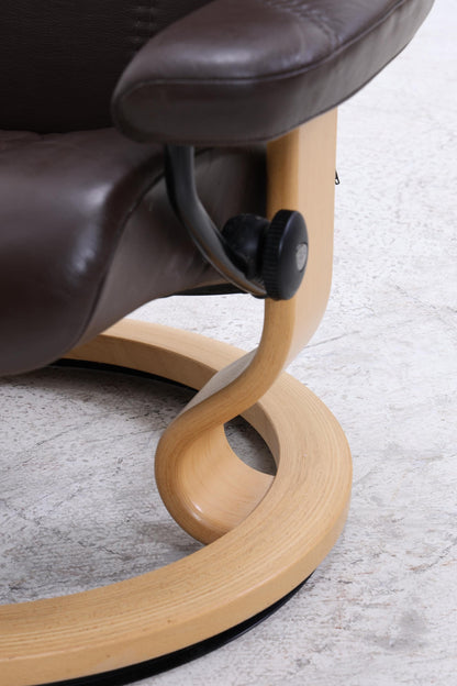 Stressless Relaxsessel Consul mit Hocker | Leder Sessel Relaxfunktion