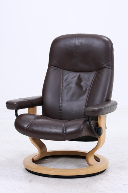 Stressless Relaxsessel Consul mit Hocker | Leder Sessel Relaxfunktion