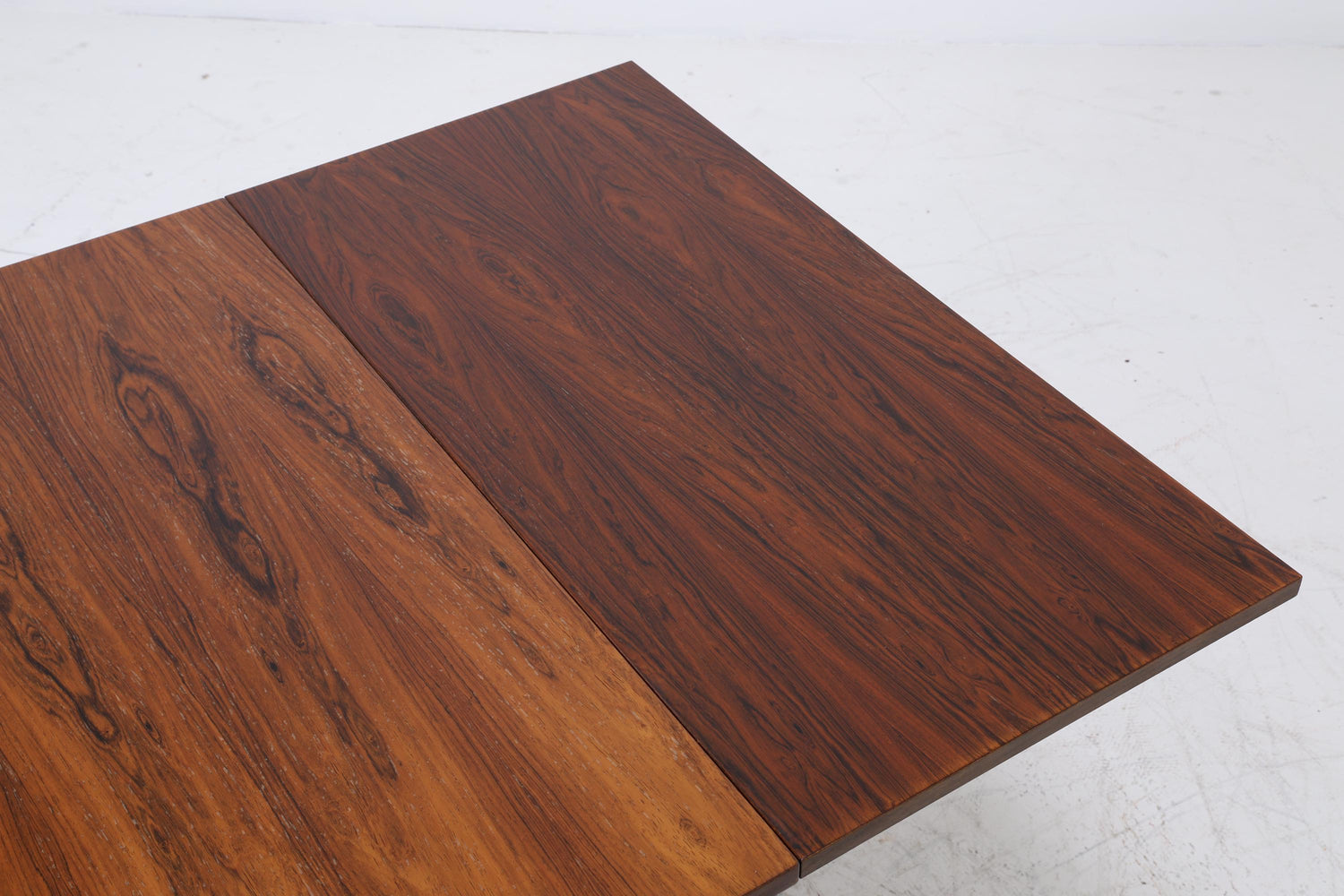 Vintage Palisander Esstisch | Mid-Century Ausziehbarer Küchentisch 1960er Chrom Holz