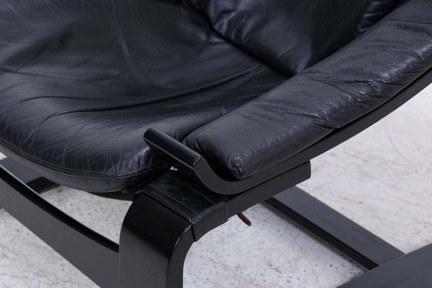 Åke Fribytter Kroken Ledersessel für Nelo | Mid Century Scandinavian Design 1970er