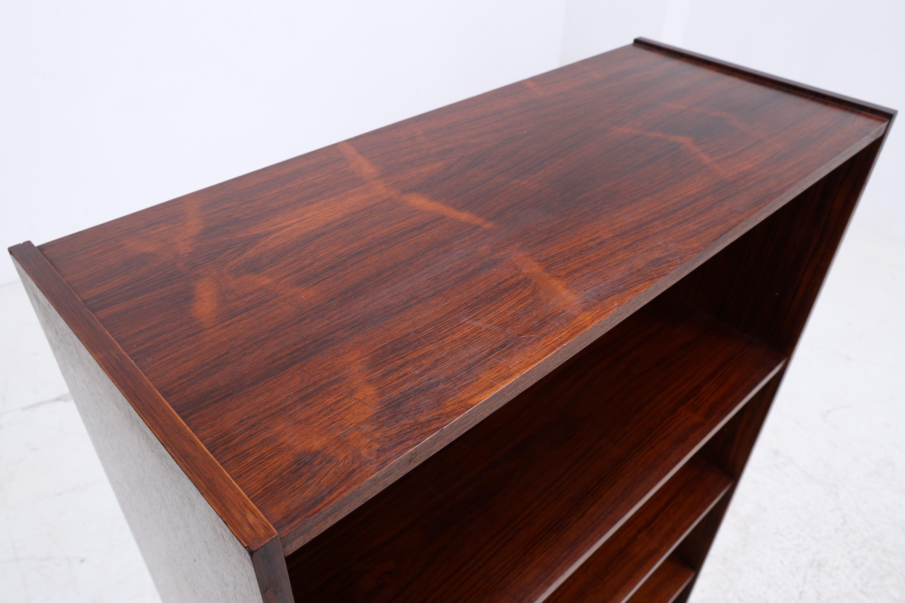 Vintage Palisander Bücherregal | Mid Century Regal | 60er Retro Holz Aufbewahrung