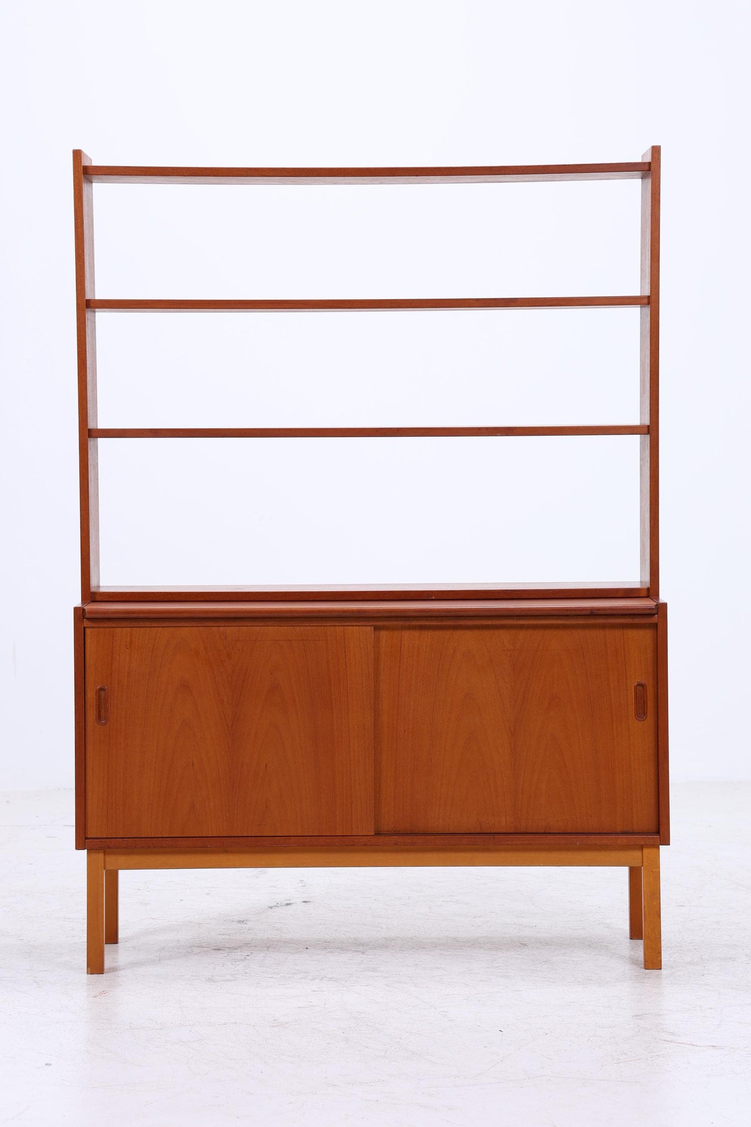 Vintage Teak Bücherregal | Mid Century Regal | 60er Retro Holz Aufbewahrung