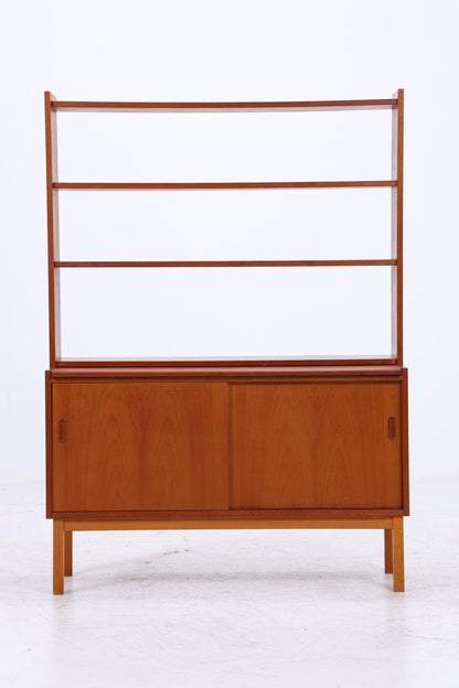 Vintage Teak Bücherregal | Mid Century Regal | 60er Retro Holz Aufbewahrung