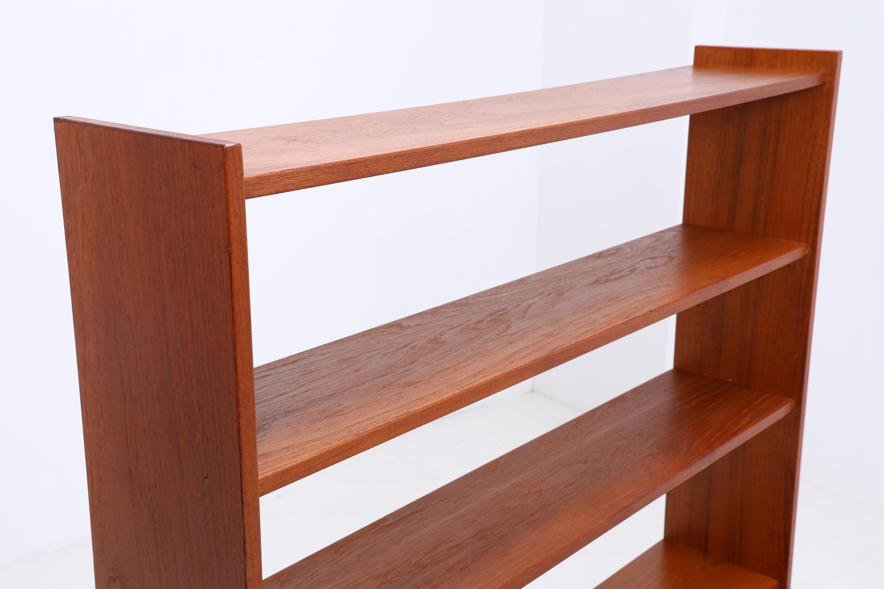 Vintage Teak Bücherregal | Mid Century Regal | 60er Retro Holz Aufbewahrung