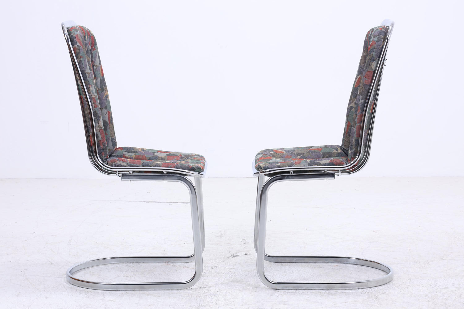 2er Set Freischwinger von GASTONE RINALDI | Mid Century Designklassiker | Vintage Stuhl | Retro Stuhl