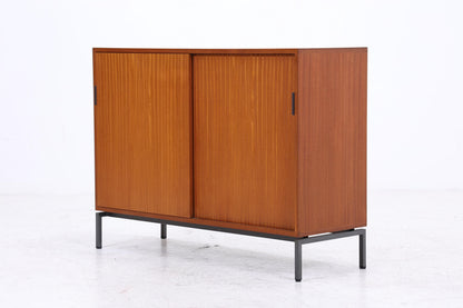 Vintage Kommode mit Schiebetüren | Mid Century 60er Holz Schrank