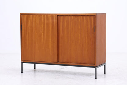 Vintage Kommode mit Schiebetüren | Mid Century 60er Holz Schrank
