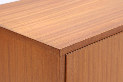 Vintage Kommode mit Schiebetüren | Mid Century 60er Holz Schrank