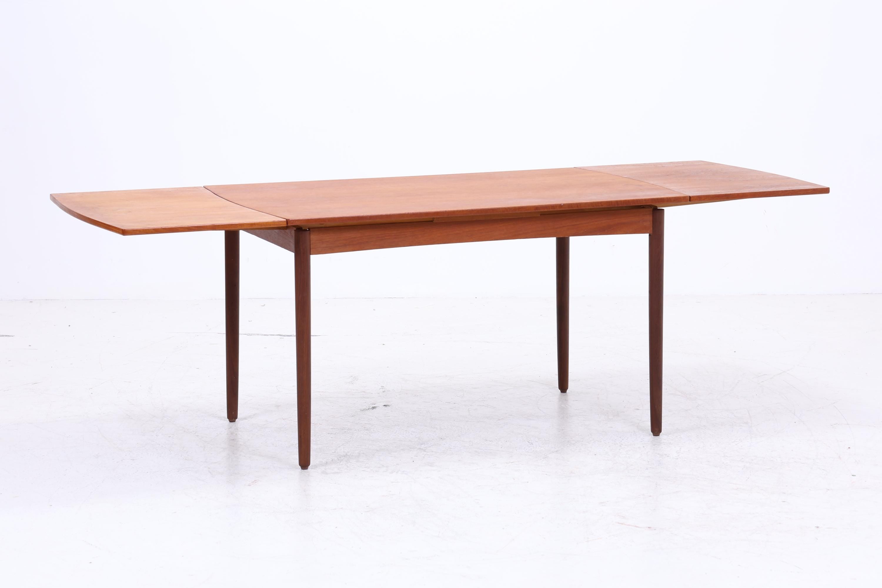 Vintage Teak Esstisch | Mid Century ausziehbarer Küchentisch 60er Jahre Holz