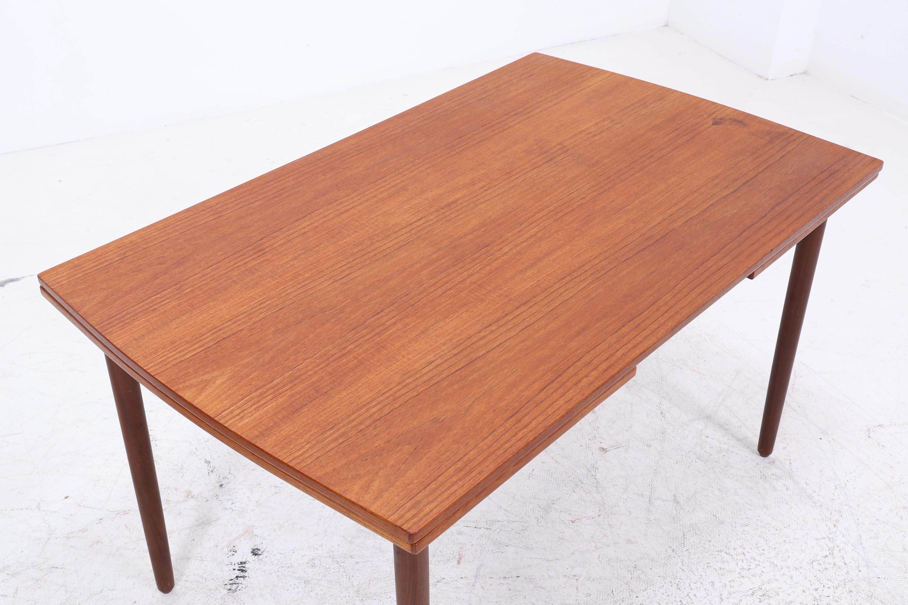 Vintage Teak Esstisch | Mid Century ausziehbarer Küchentisch 60er Jahre Holz