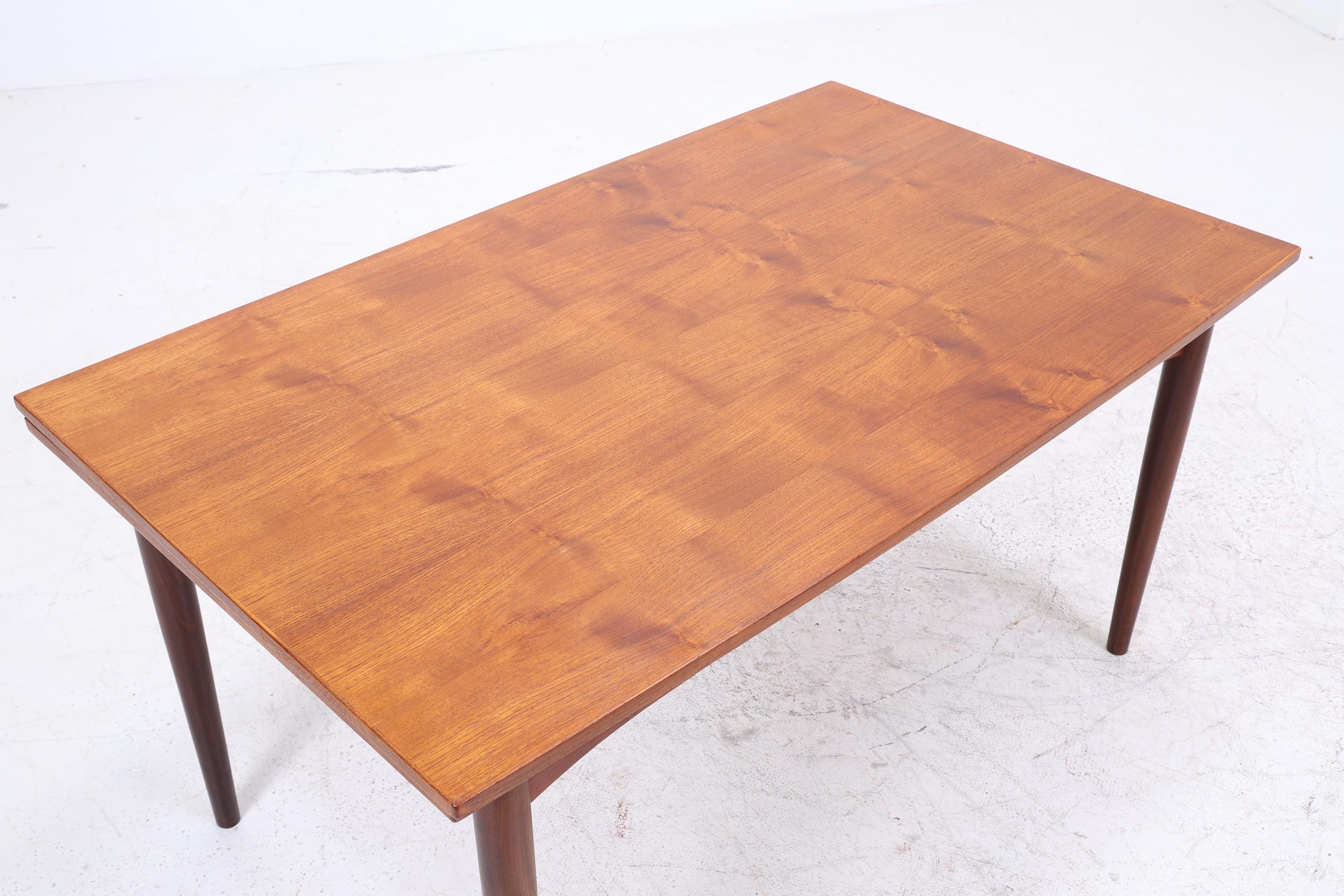 Vintage Teak Esstisch | Mid Century ausziehbarer Küchentisch 60er Jahre Holz