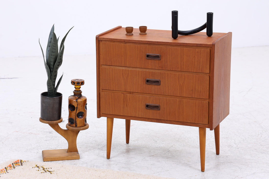 Vintage Teak Kommode | Mid-Century Schubladenkommode