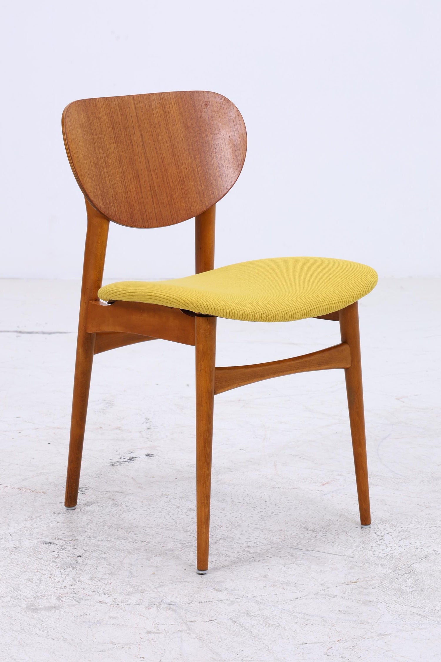 4er Set Vintage Teak Stühle | Mid Century Stuhl 60er Jahre | Danish Design Küchenstuhl Holz
