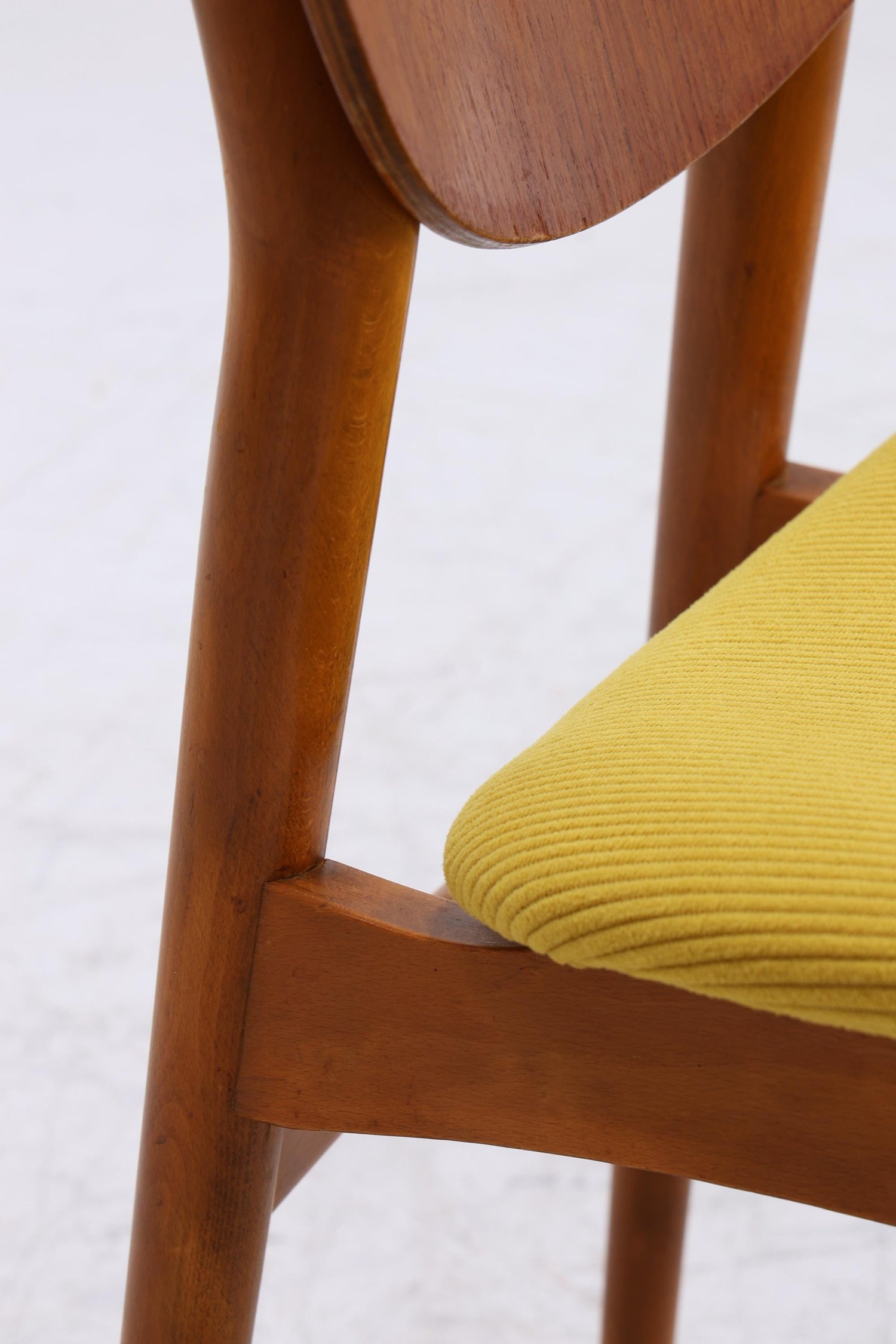 4er Set Vintage Teak Stühle | Mid Century Stuhl 60er Jahre | Danish Design Küchenstuhl Holz