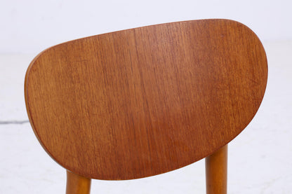 4er Set Vintage Teak Stühle | Mid Century Stuhl 60er Jahre | Danish Design Küchenstuhl Holz