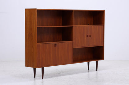 Vintage Teak Highboard 60er Jahre | Mid Century Sideboard Schrank Holz Aufbewahrung